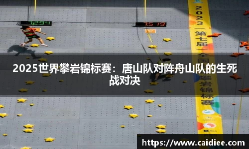 2025世界攀岩锦标赛：唐山队对阵舟山队的生死战对决