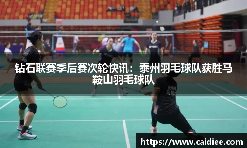 钻石联赛季后赛次轮快讯：泰州羽毛球队获胜马鞍山羽毛球队